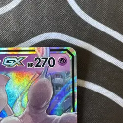 Pokemon TCG Mewtwo and Mew GX 71/236 Tag Team Holo Card Unified Minds - Image 4