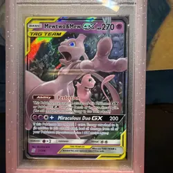 Pokemon TCG Mewtwo & Mew Tag Team GX Unified Minds 71/236 PSA 10 - Image 2