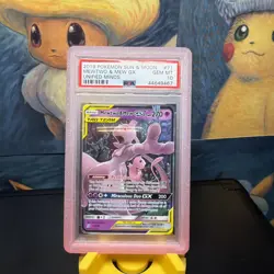 Pokemon TCG Mewtwo & Mew Tag Team GX Unified Minds 71/236 PSA 10 - Image 4