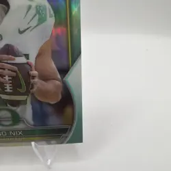 2022 Bowman University Chrome - Bo Nix #61 Aqua Refractor 16/299 (RC) Low # - Image 4