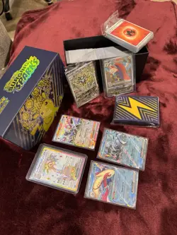 Surging Sparks Elite Trainer Box Opened w/ Hits and Destined Rivals Bulk - Image 1