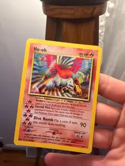 pokemon cards individual ho oh rainbow dive bomb 90hp - Image 1