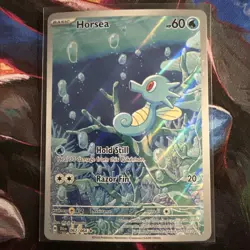 Pokemon TCG Horsea Full Art Holo Card Shrouded Fable Illustration Rare, 067/064 - Image 1