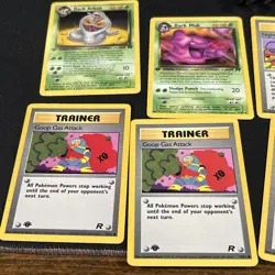 pokemon tcg lot of 10 moderate play 1st edition team rocket cards - Image 1