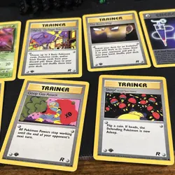 pokemon tcg lot of 10 moderate play 1st edition team rocket cards - Image 2