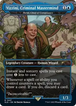 MTG English Vizzini, Criminal Mastermind - Baral, Chief of Compliance NM Foil - Image 1
