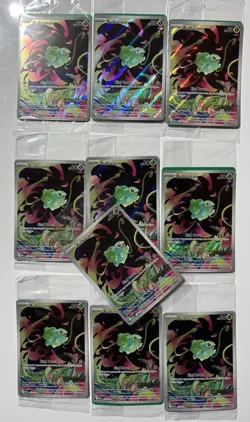 10 Lot of Pokemon TCG Bulbasaur cards 133/132 Mega Evolution Stamped Promo - New - Image 1