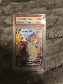 Pokemon TCG Charizard VMAX Holo Ultra Rare Card Shining Fates SV107/SV122 - Image 1