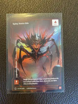Wonders of the First Spiny Justix Ebb Alt Art Formless Foil Uncommon Card NM - Image 2
