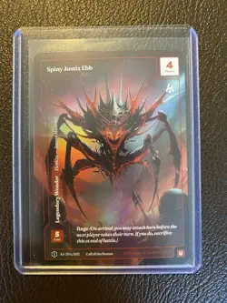 Wonders of the First Spiny Justix Ebb Alt Art Formless Foil Uncommon Card NM - Image 3