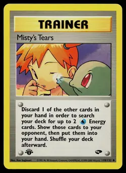 Pokemon Card - Misty's Tears Gym Challenge 118/132 1st Edition Uncommon - Image 1