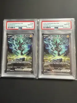 Pokemon 2025 BLK EN Zekrom EX Special Illustration Rare English Lot of 2 Cards - Image 1