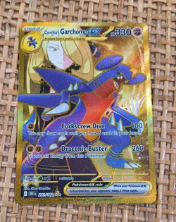 Pokemon TCG Destined Rivals Cynthia's Garchomp EX Card 241/182 Hyper Rare NM - Image 1