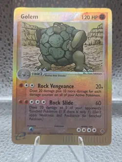 Pokemon TCG Golem EX Dragon Holo Rare Reverse Holo Card 5/97 120 HP English - Image 1