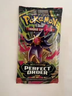Pokemon Mega Evolution Perfect Order Booster Pack Starmie 10 Cards English - Image 1