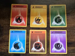 NM Pokemon Base Set Energy Card Lot - Image 1