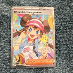 Pokemon Rosa's Encouragement Trainer Supporter Full Art Holo Card 123/088 - Image 1