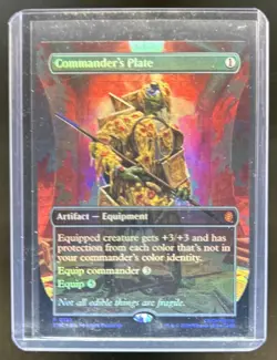 2026 Magic MTG TMNT Commander's Plate Foil Borderless #135 - Image 1