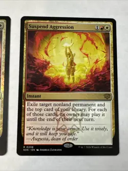 2x Suspend Aggression Secrets of Strixhaven Foil + Regular - Image 3