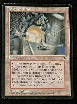 DWARVEN HOLD RARE LAND FALLEN EMPIRES EXPANSION MTG - Image 2