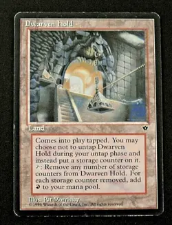 DWARVEN HOLD RARE LAND FALLEN EMPIRES EXPANSION MTG - Image 3