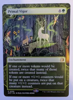 Primal Vigor Wilds of Eldraine: Enchanting Tales Regular NM - Image 1