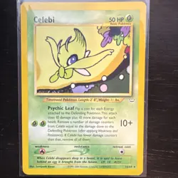 Pokemon TCG Celebi 16/64 Neo Revelation Rare Regular English Basic 50 HP - Image 1