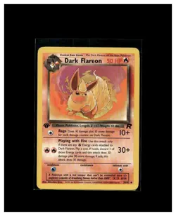 2000 Pokemon TCG Dark Flareon 1st Edition 35/82 Team Rocket - Image 1
