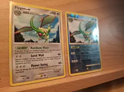 🌀Swirl🌀 Flygon Rising Rivals 5/111 Holo Rare Lp + Reverse Holo Pokemon Cards - Image 1