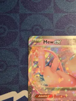Pokemon Mew ex 151/165 Prize Pack Series Double Rare Full Art Holo EX - Image 4