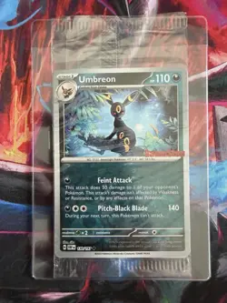 🔥 Pokemon TCG 🔥 Obsidian Flames🔥 Umbreon 130/197 Sealed GameStop Stamp Promo - Image 1