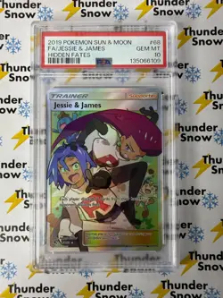 Jessie & James #68 Hidden Fates 2019 Pokemon PSA 10 135066109 - Image 1