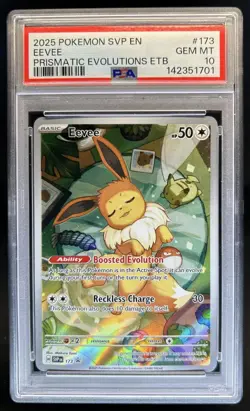 2025 Pokemon SV Black Star Promos Eevee #173 PSA 10 GEM MINT - Image 1