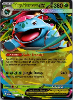 Mega Venusaur ex 003/132 - Mega Evolutions - Pokemon TCG - Double Rare - Image 1