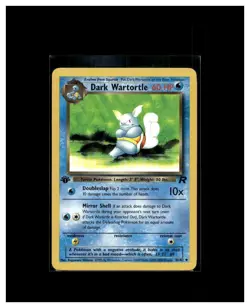 2000 Pokemon TCG Dark Wartortle Team Rocket 46/82 Uncommon 1st Edition - Image 1