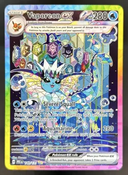 2025 Pokemon Prismatic Evolutions Vaporeon ex #149/131 - Image 1