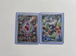 Pokemon TCG card lot of 2 | Medicham & Carbink Illustration Rare - Image 1