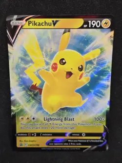 2019-2023 Pokemon SWSH Black Star Promos Pikachu V #SWSH198 Pokemon TCG NM - Image 1