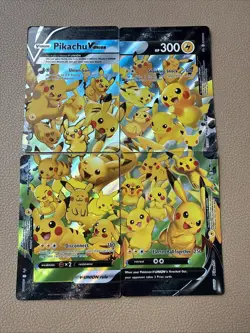 Pokemon Pikachu V-Union Complete Set Near Mint SWSH139 SWSH140 SWSH141 SWSH142 - Image 1