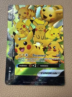 Pokemon Pikachu V-Union Complete Set Near Mint SWSH139 SWSH140 SWSH141 SWSH142 - Image 5