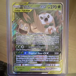 Pokemon Rowlet & Alolan Exeggutor GX Ultra Rare Holo 1/236 SM Unified Minds 270… - Image 1