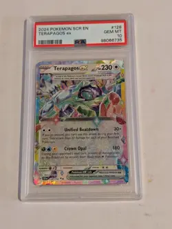 2024 Pokemon SCR En Terapagos Ex #128 Psa 10 - Image 1