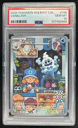 2023 Pokemon SV Paradox Rift Vanillish Holiday Calendar #190/182 PSA 10 GEM MINT - Image 1