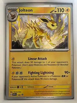 Jolteon (Cosmos Holo) 169 Holo Rare Scarlet & Violet Promo Pokemon NM - Image 1