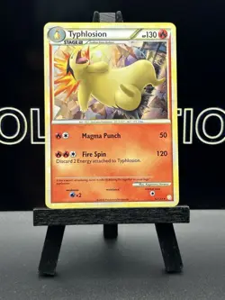 Pokemon Typhlosion Cracked Ice Holo 32/123 Deck Exclusives LP - Image 2