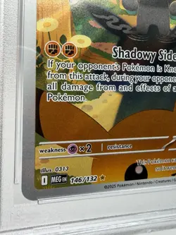 2025 Pokemon Mega Evolution Illustration Rare Marshadow #146 PSA 9 Mint - Image 5