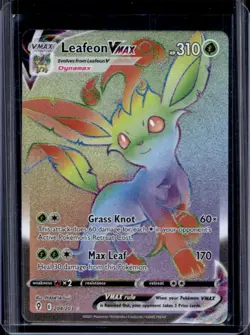 2021 Pokemon SWSH Evolving Skies Leafeon VMAX #204/203 - Image 1