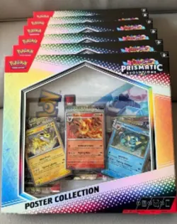 Lot of 6 Pokemon TCG Prismatic Evolutions Poster Collection Sealed New - Image 3