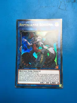 YUGIOH Ultra Rare Reptilianne Echidna DUOV-EN016 1st Edition - Image 1