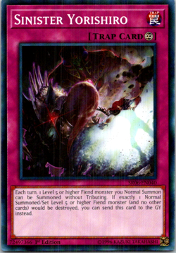 Sinister Yorishiro SR06-EN040 Yu-Gi-Oh! 1st Edition LP - Image 1